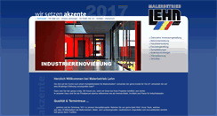Desktop Screenshot of malerbetrieb-lehn.de